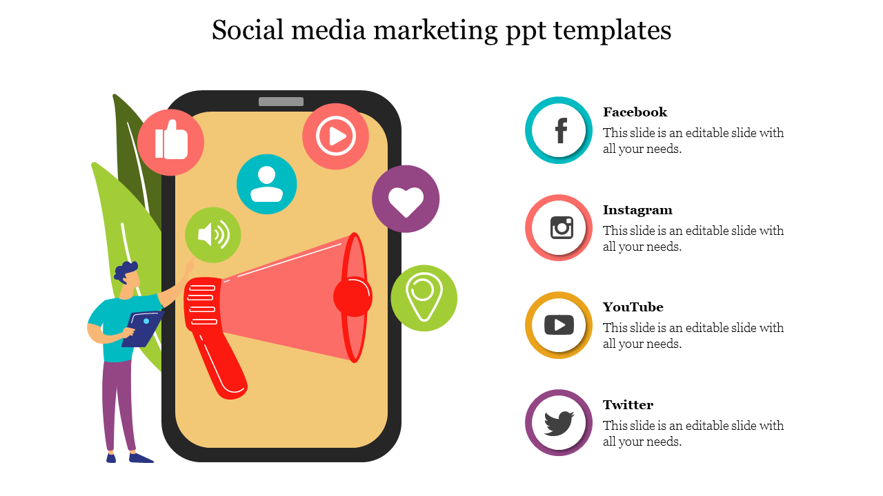 Awesome Social Media Marketing PPT Templates Designs